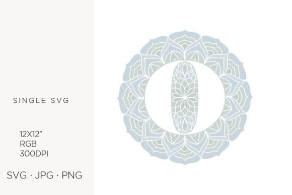 Elevate Your Designs with the Mandala Monogram Letter O