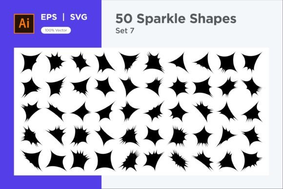 Sparkle Shape Symbol Sign V1 -50-7 Guide