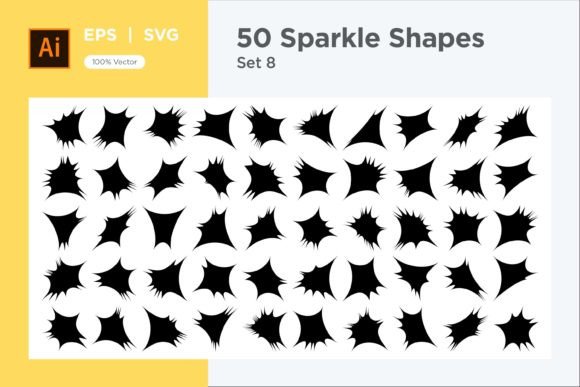 Sparkle Shape Symbol Sign V1 -50-8 Guide