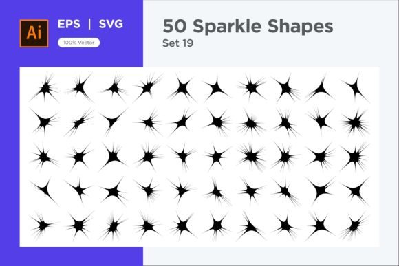Sparkle Shape Symbol Sign V2-50 -19: A Comprehensive Guide to Abstract Sparkle Vector Graphics