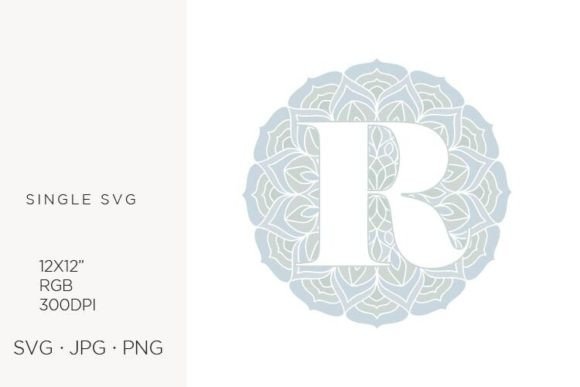 The Artistic Versatility of the Mandala Monogram Letter R
